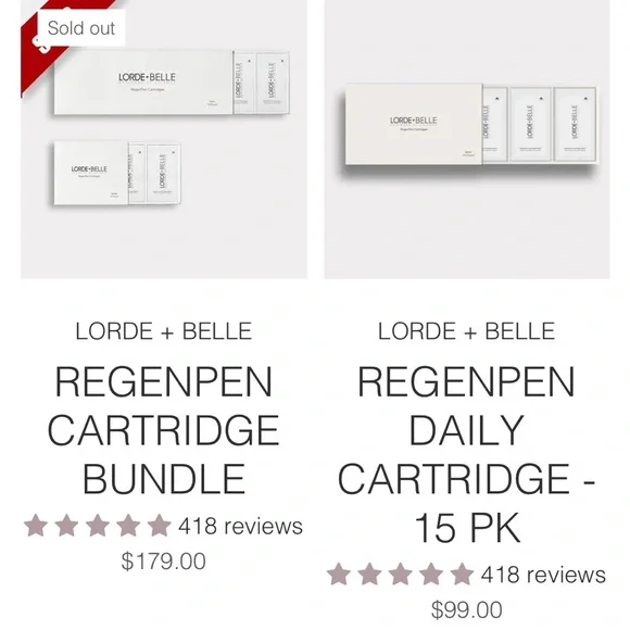 Lorde + Belle Regenpen Daily Cartridges-Regular or Sensitive - Picture 3 of 3